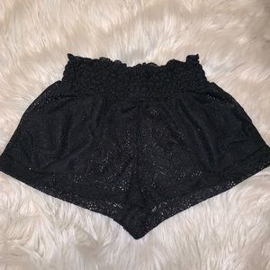 Forever21 Black Laced Shorts